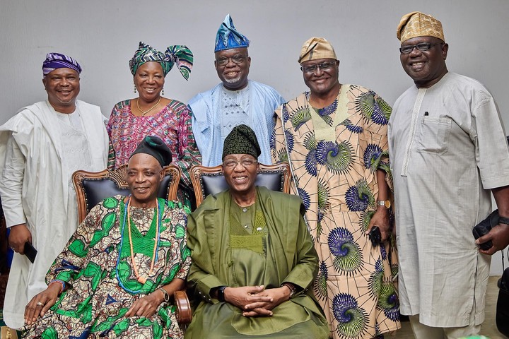 Gbenga Daniel, Aregbesola and Mimiko honour Olubadan designate