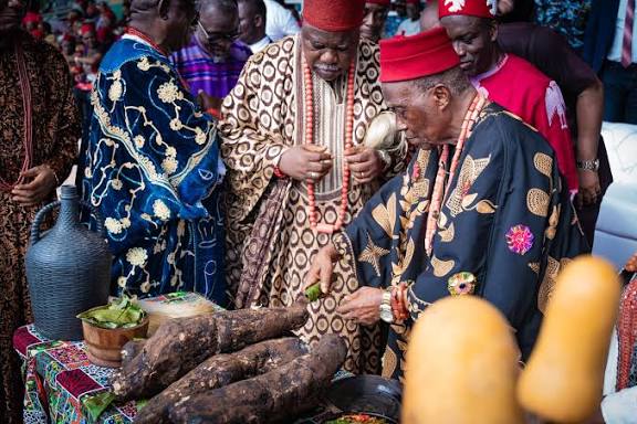 Oba of Benin new yam